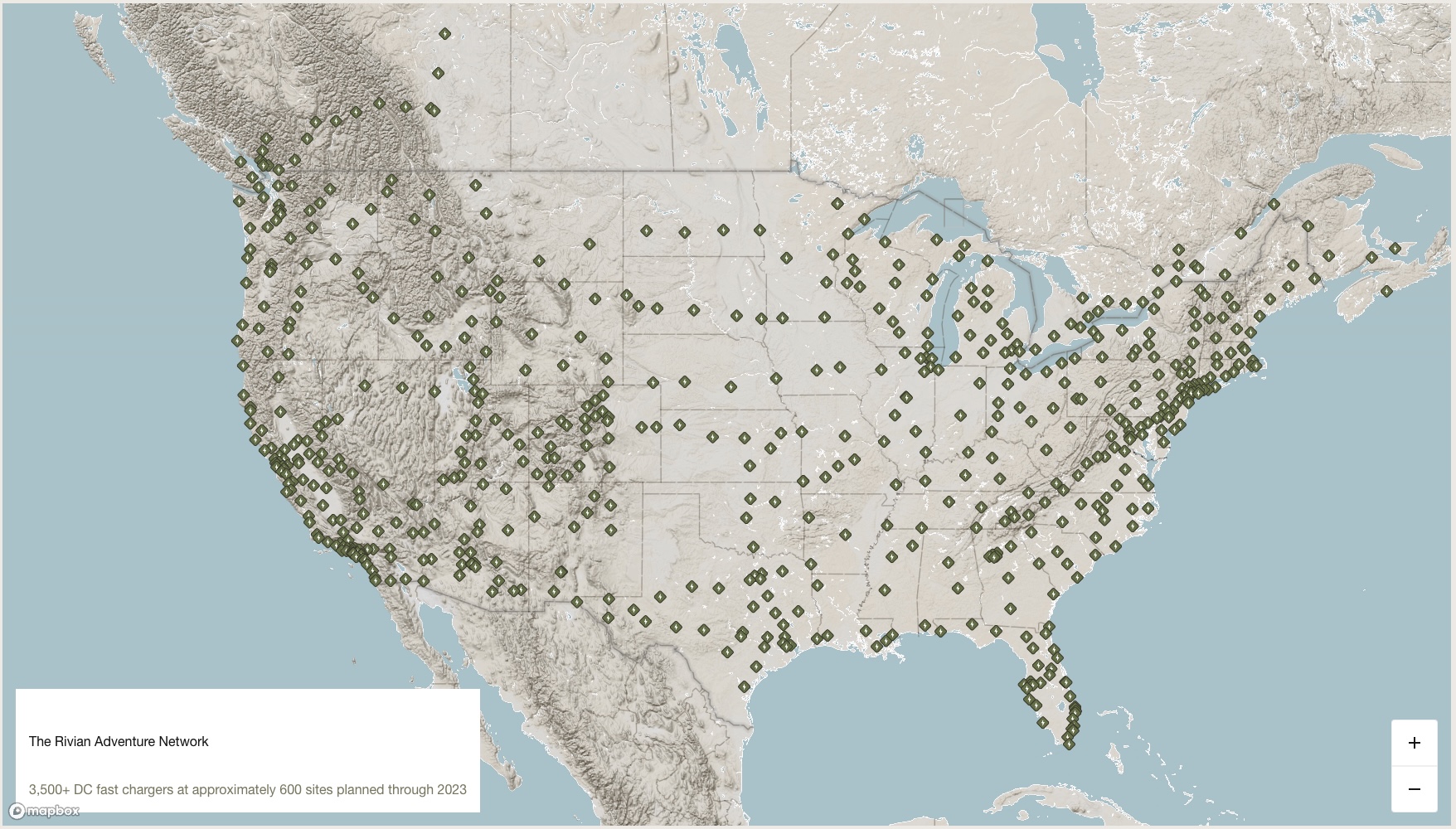 Charging Station Map, 2023