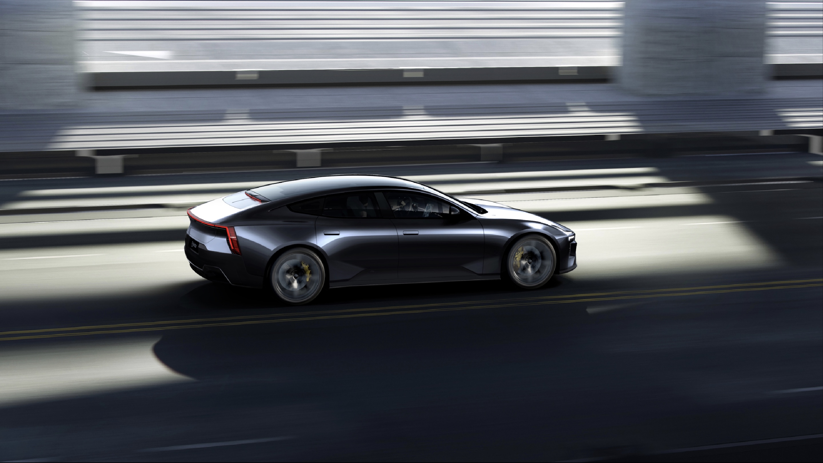 The only official rendering of Polestar 5