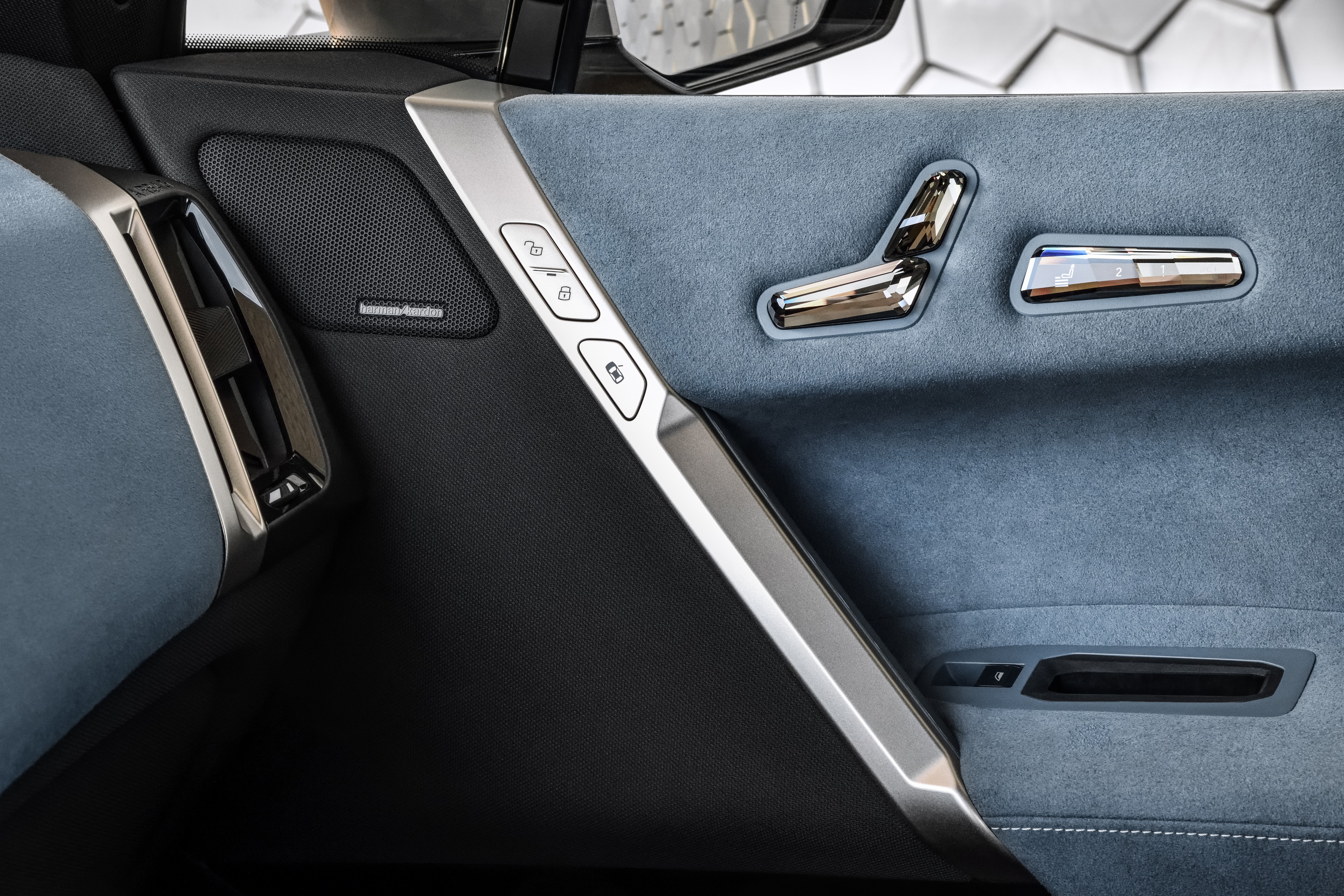 BMW iX Electric SUV Prototype Interior View