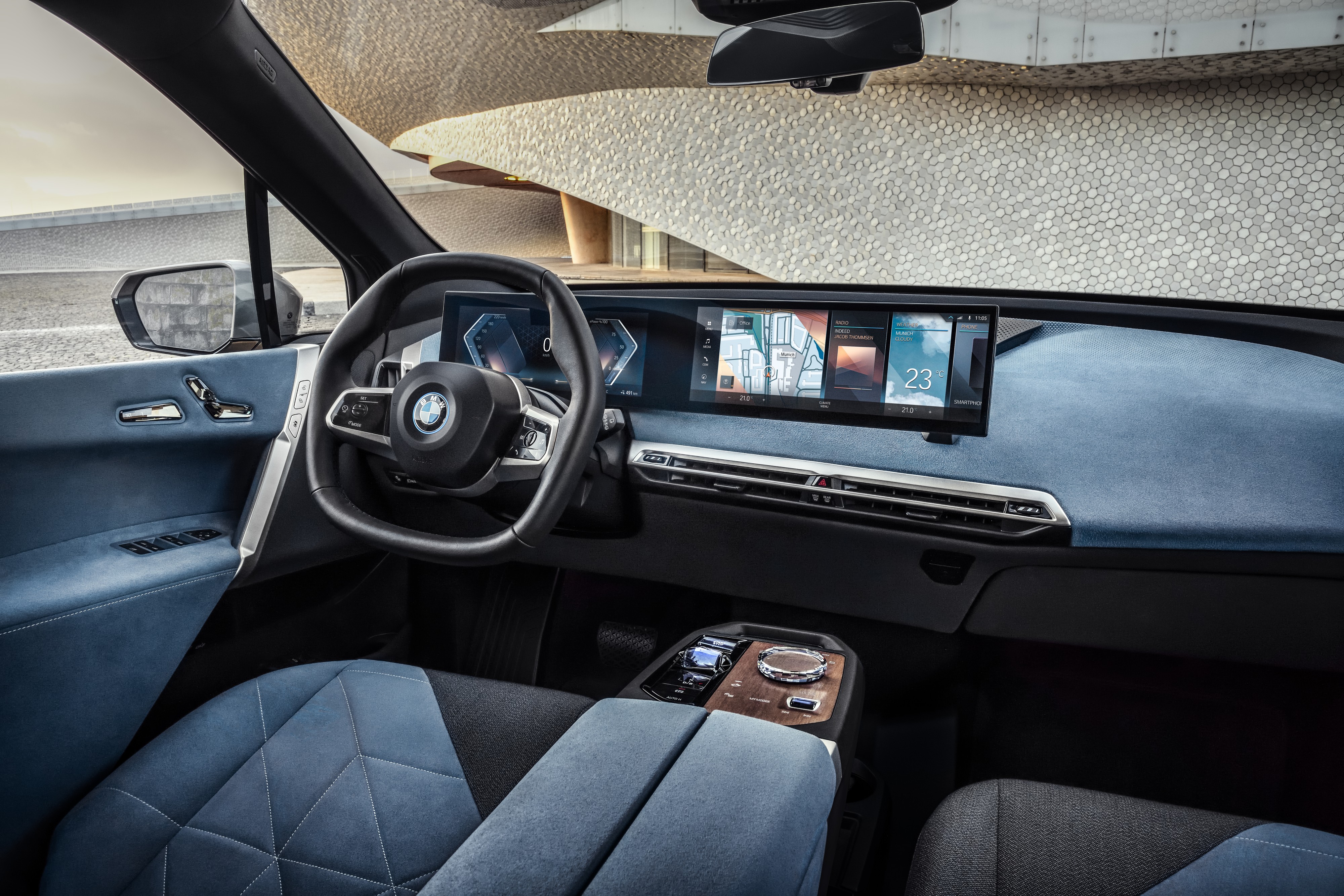 BMW iX Electric SUV Prototype Front View