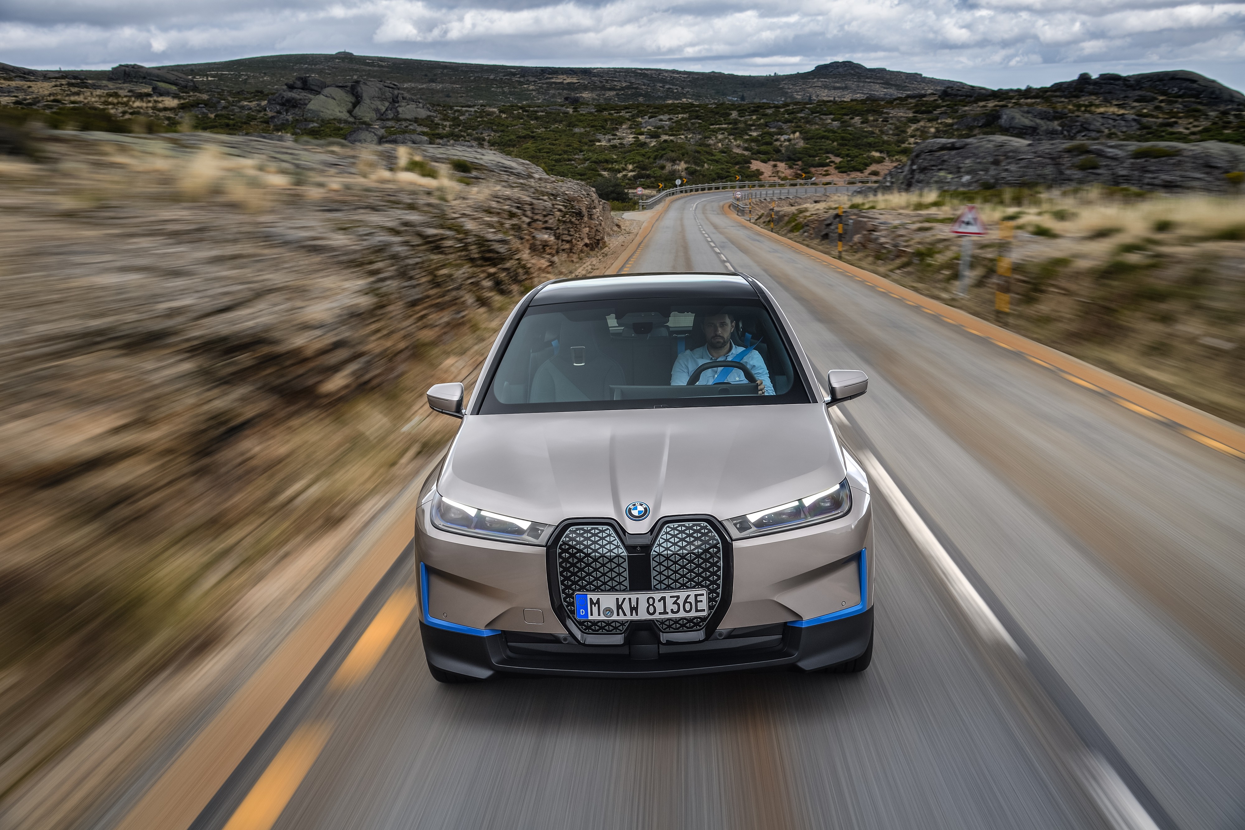 BMW iX Electric SUV Prototype Autonomous Driving