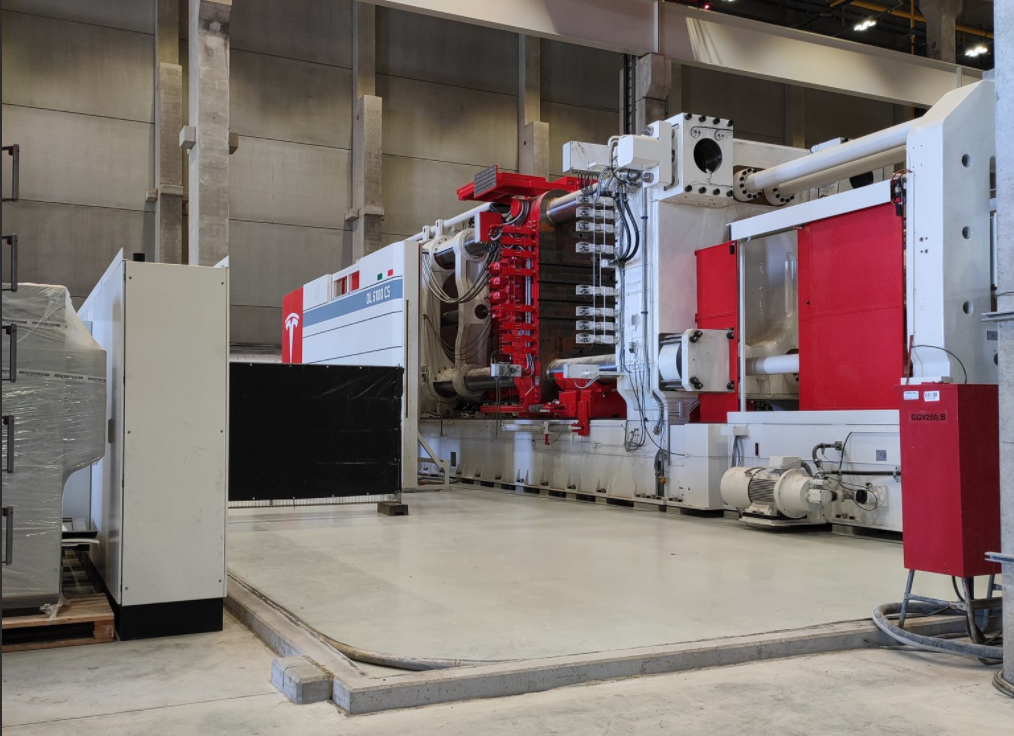 6,000-ton die-casting machine in Berlin factory.