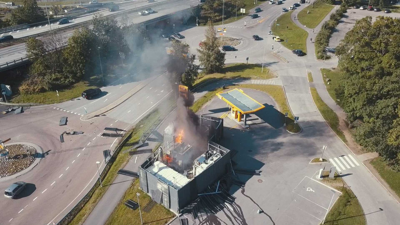 Hydrogen refueling station explosion in Norway in 2019