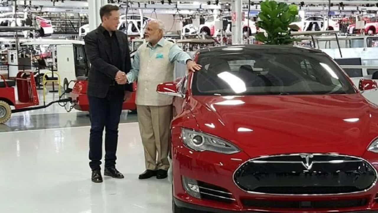 Elon Musk and Indian Prime Minister Modi, India hopes Tesla will establish factories in the country