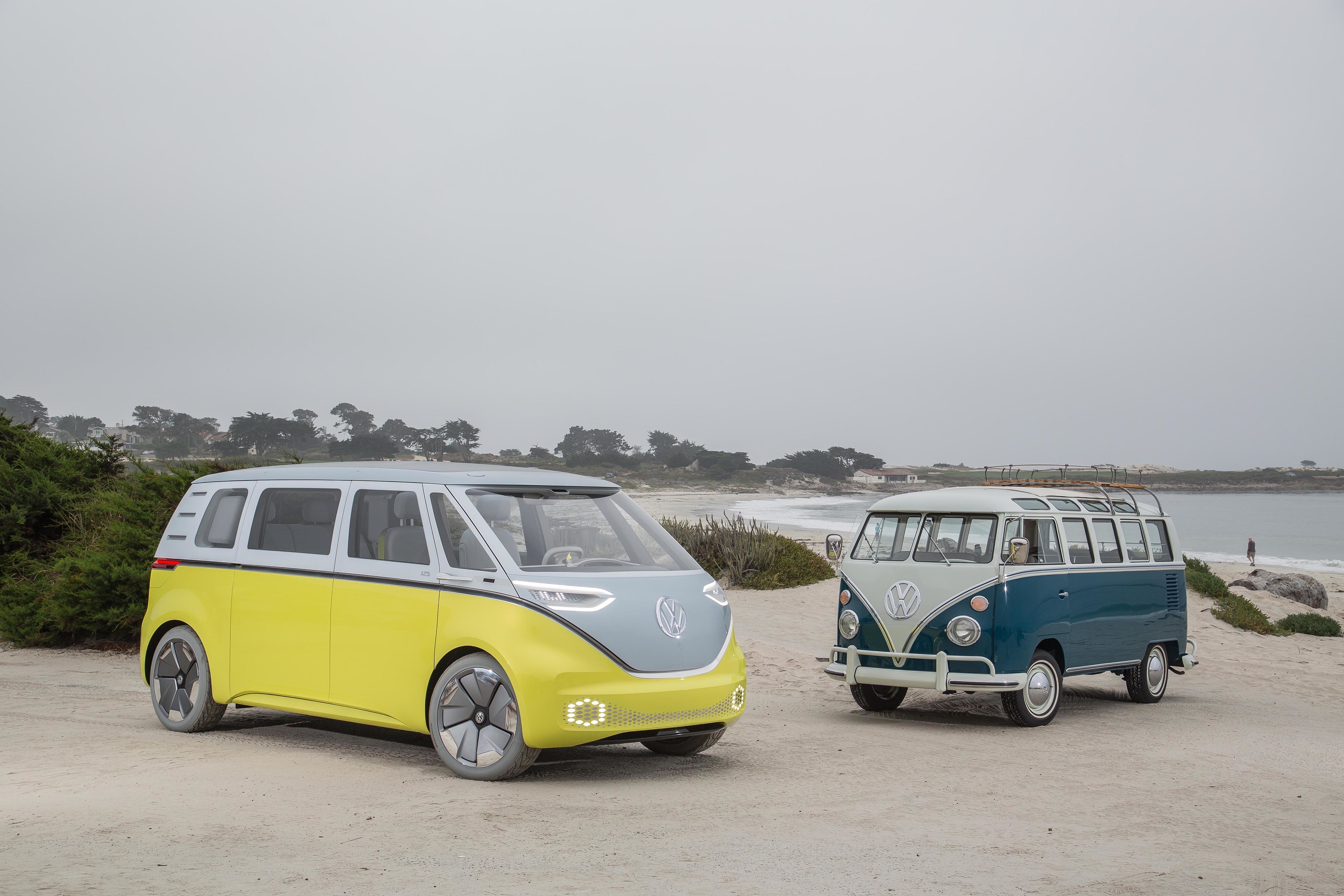 ID.BUZZ concept and Volkswagen T1