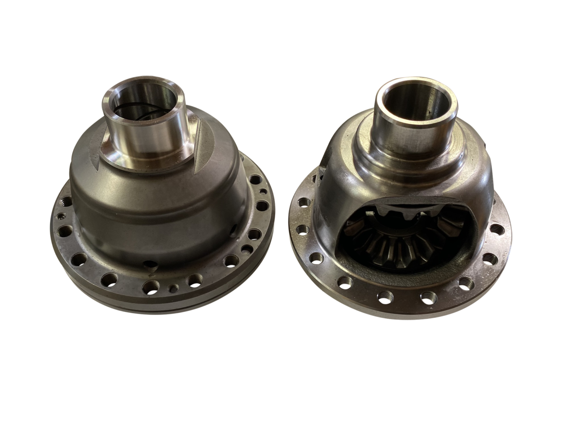 Left: Limited slip differential; Right: Open differential