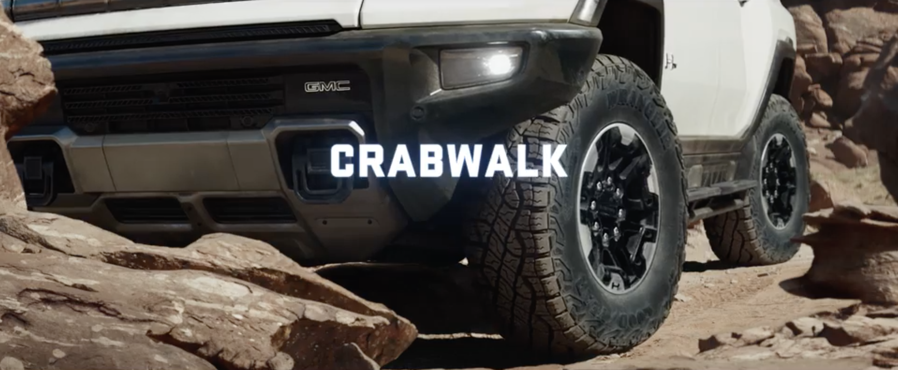 The "Crab Walk" mode of the Hummer EV