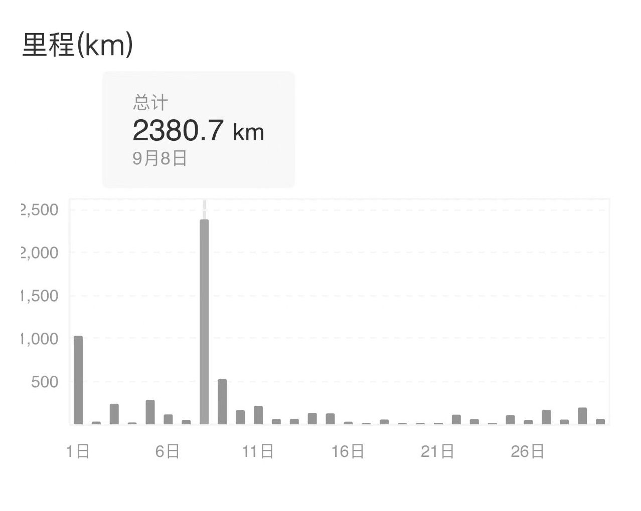 24-hour rotation by two people, driving 2,400 kilometers a day