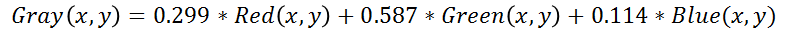 Image grayscale processing formula