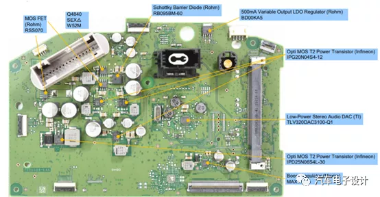 Reverse of instrument main driving board