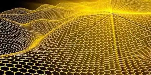 (Under a microscope, graphene is ultra-thin and looks like a fishing net)