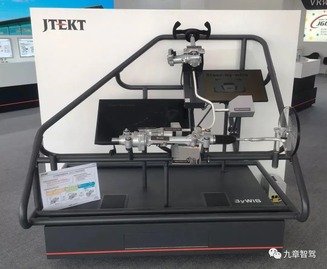 JTEKT's SBW Demo machine exhibited at the expo