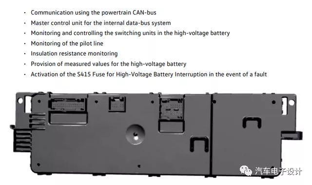 Figure 2 Volkswagen's BMS controller