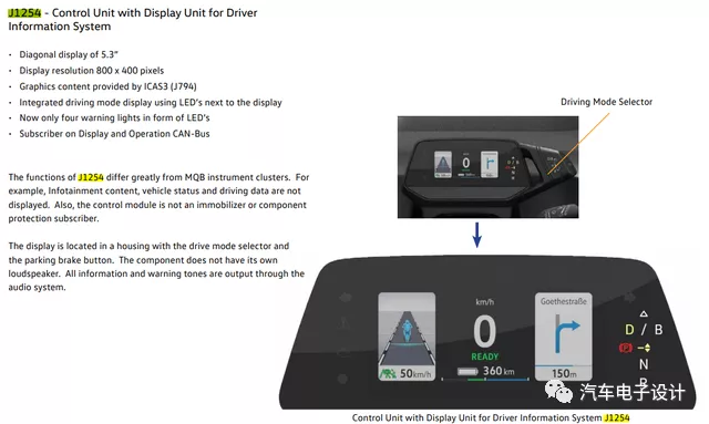 A LCD screen simpler than MIB3