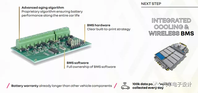 Figure 7 Renault's next steps are wireless BMS and integrated cooling