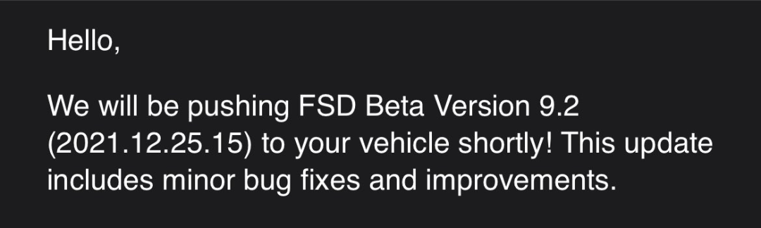 Tesla FSD Beta 9.2