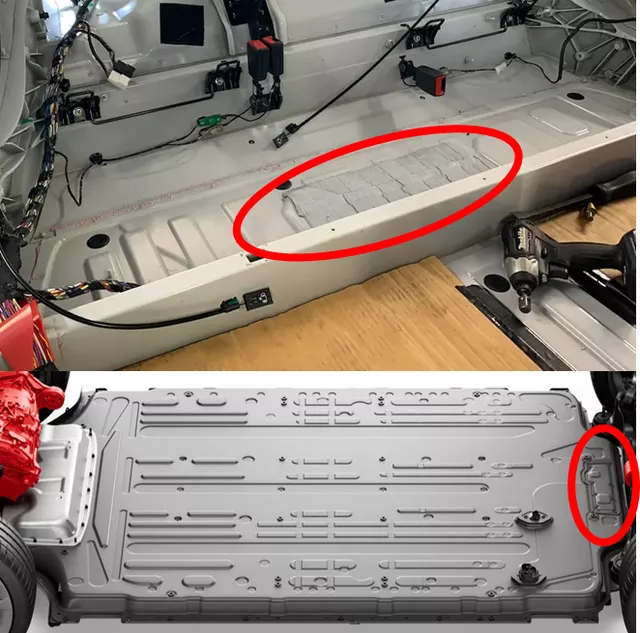 Service Panel 1 of Model S Plaid Battery System for Contactors