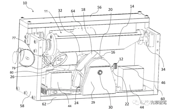 Figure 13 Internal structure patent diagram of Luminar LiDAR