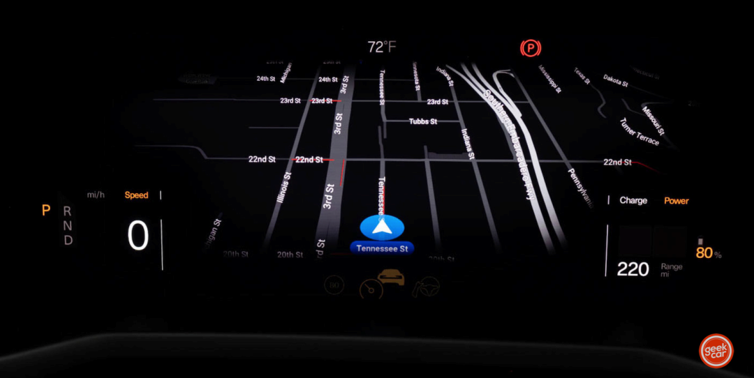 (Overseas version of Polestar 2 navigation)