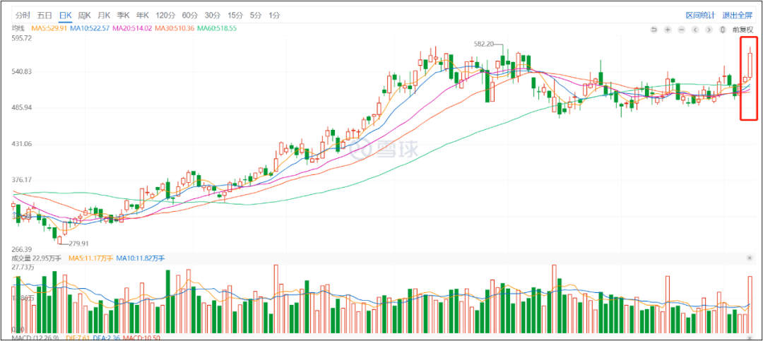 CATL daily K-line chart