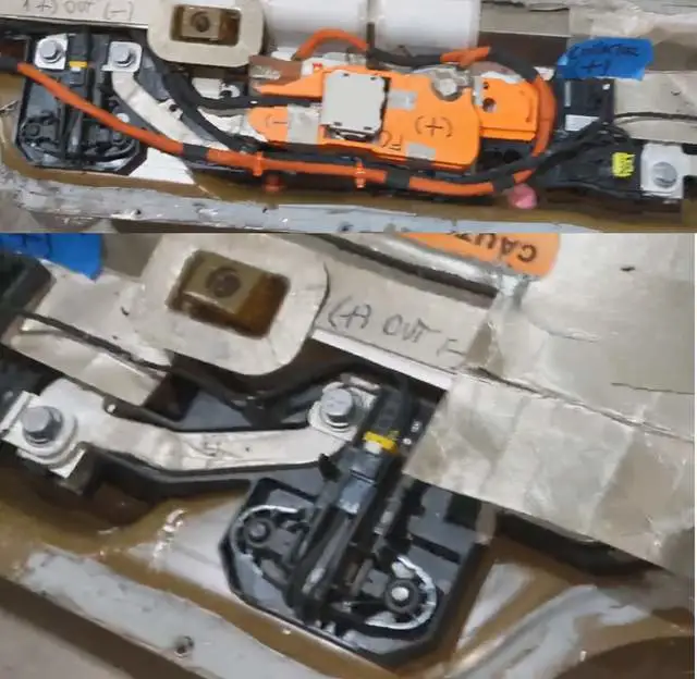 Figure 6 Tesla's rear electrical layout