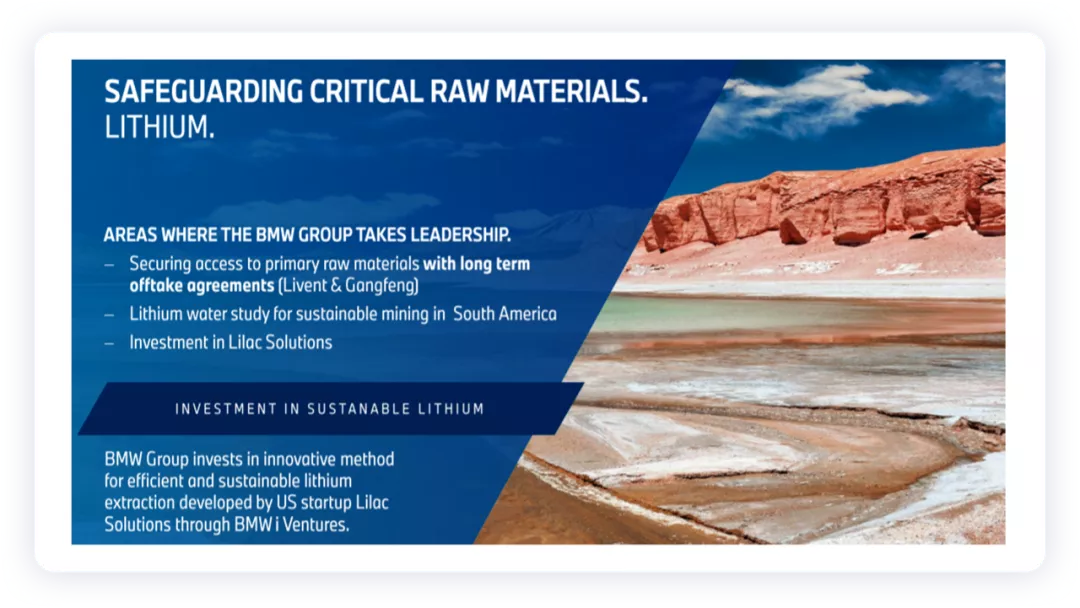 ▲Figure 8. BMW's Lithium Resource Investment