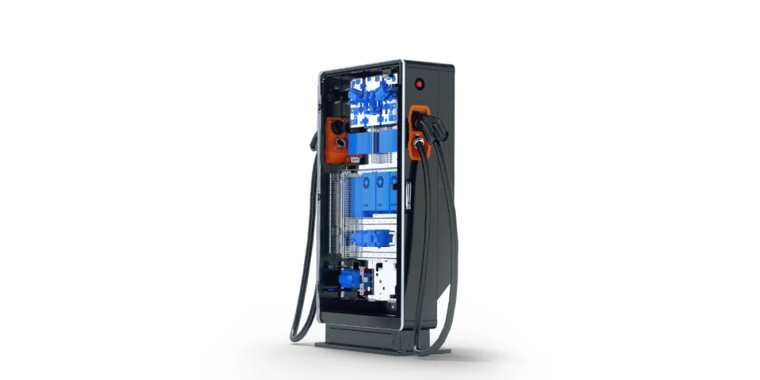 Schematic diagram of the internal structure of the 120kW integrated charging pile