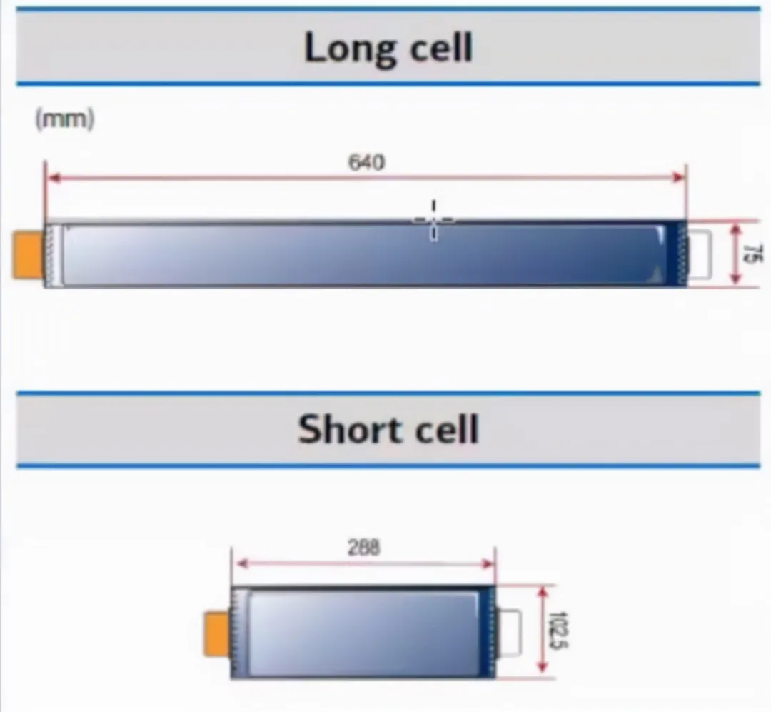 ▲Figure 1 The cuttable feature of long and short cells