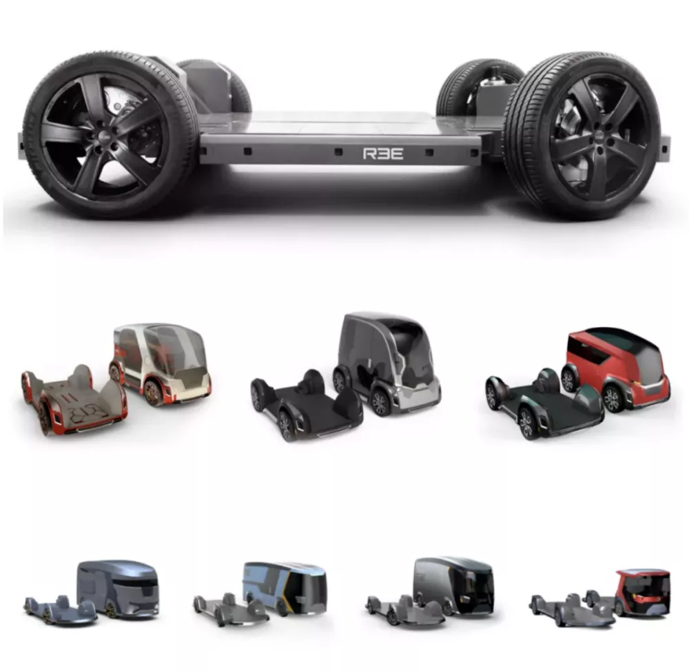 CES 2021 REE EEboard and Ecorners Skateboard Chassis