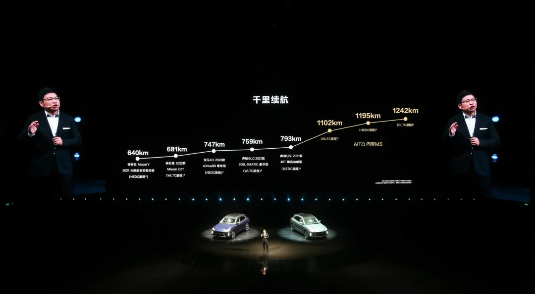 With a full tank and a full charge, the NEDC condition range of the Wanjie M5 is 1195 km