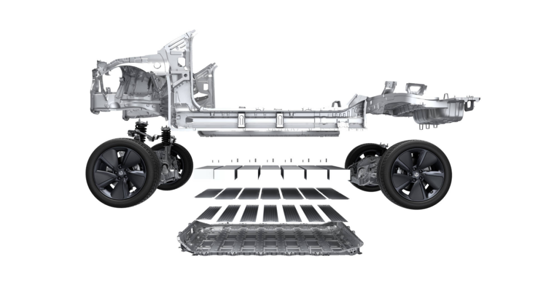 Li Auto CTC, note that there is no battery cover in the exploded view diagram, the body floor itself serves as the top cover