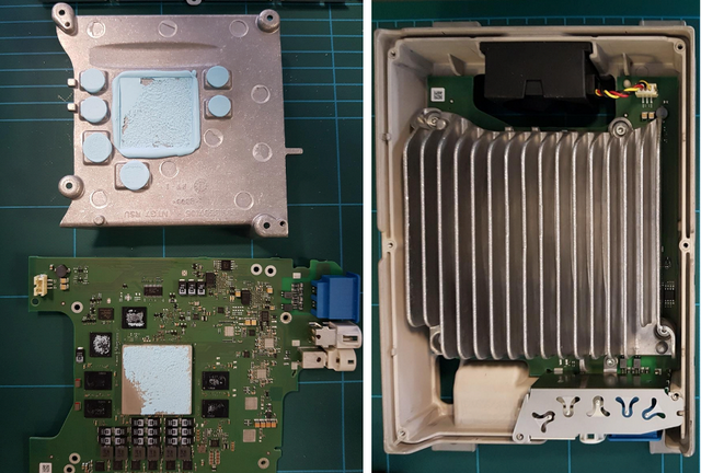 Figure 11. RSU main board with heat dissipation fan and huge metal plate