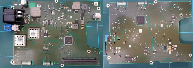 Figure 12. Front and back views of RSU communication board