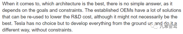 Comparison of architectures conclusion (source: 3IS)