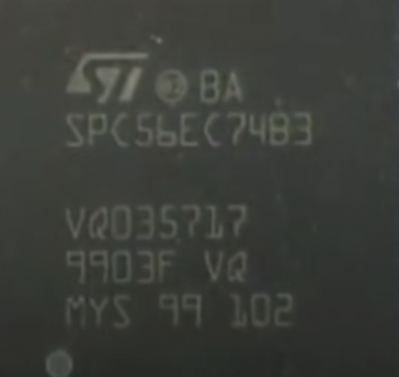 ▲Figure 5. Tesla has also used a large number of ST's SPC56 series microcontrollers