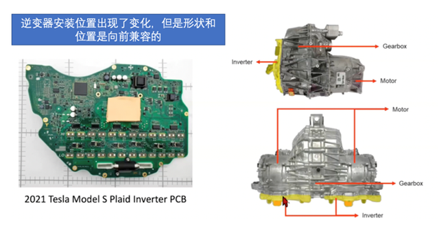 ▲Figure 6. Inverter location of Model S Plaid