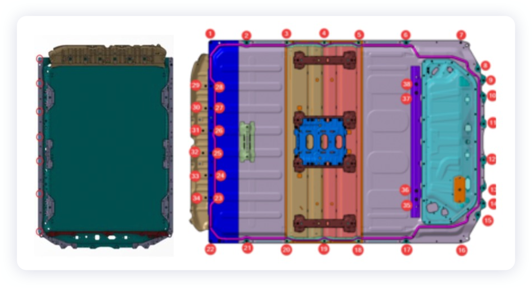 ▲Figure 10. Bolt situation of the battery system