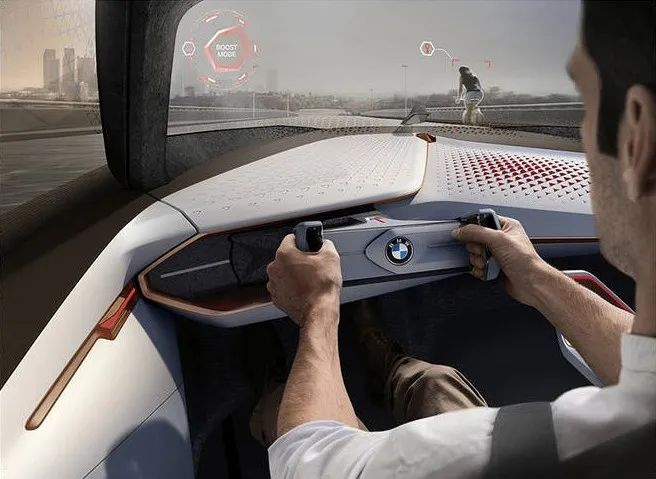 HUD design of BMW VISION NEXT 100 concept car (source)