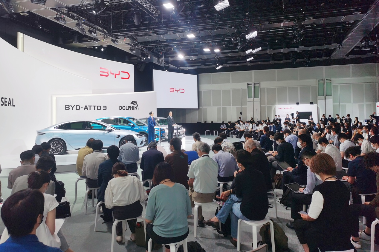 BYD passenger car launch in Japan