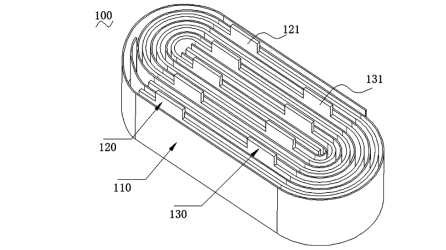 schematic diagram of winding battery cells