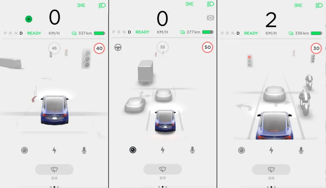 Tesla has released its latest OTA update, which enables the use of in-car cameras and recognizes various traffic signs, including red and green lights.