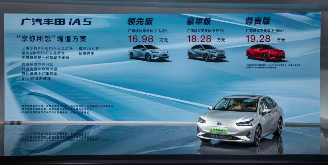 Is the GAC Toyota iA5 the same car as the Aion S?