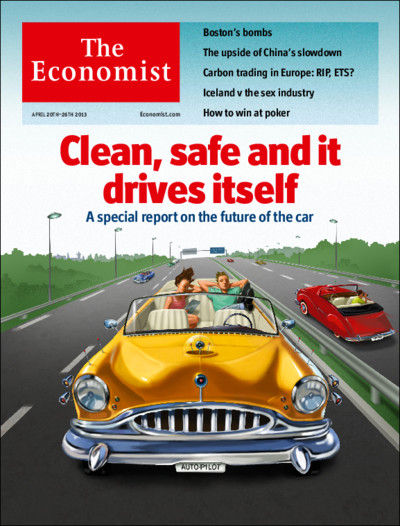 The Economist cover story: Future of Cars.