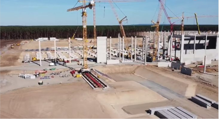 Factory construction is happening at lightning speed in Tesla's Berlin Superfactory, faster than even that of Shanghai!