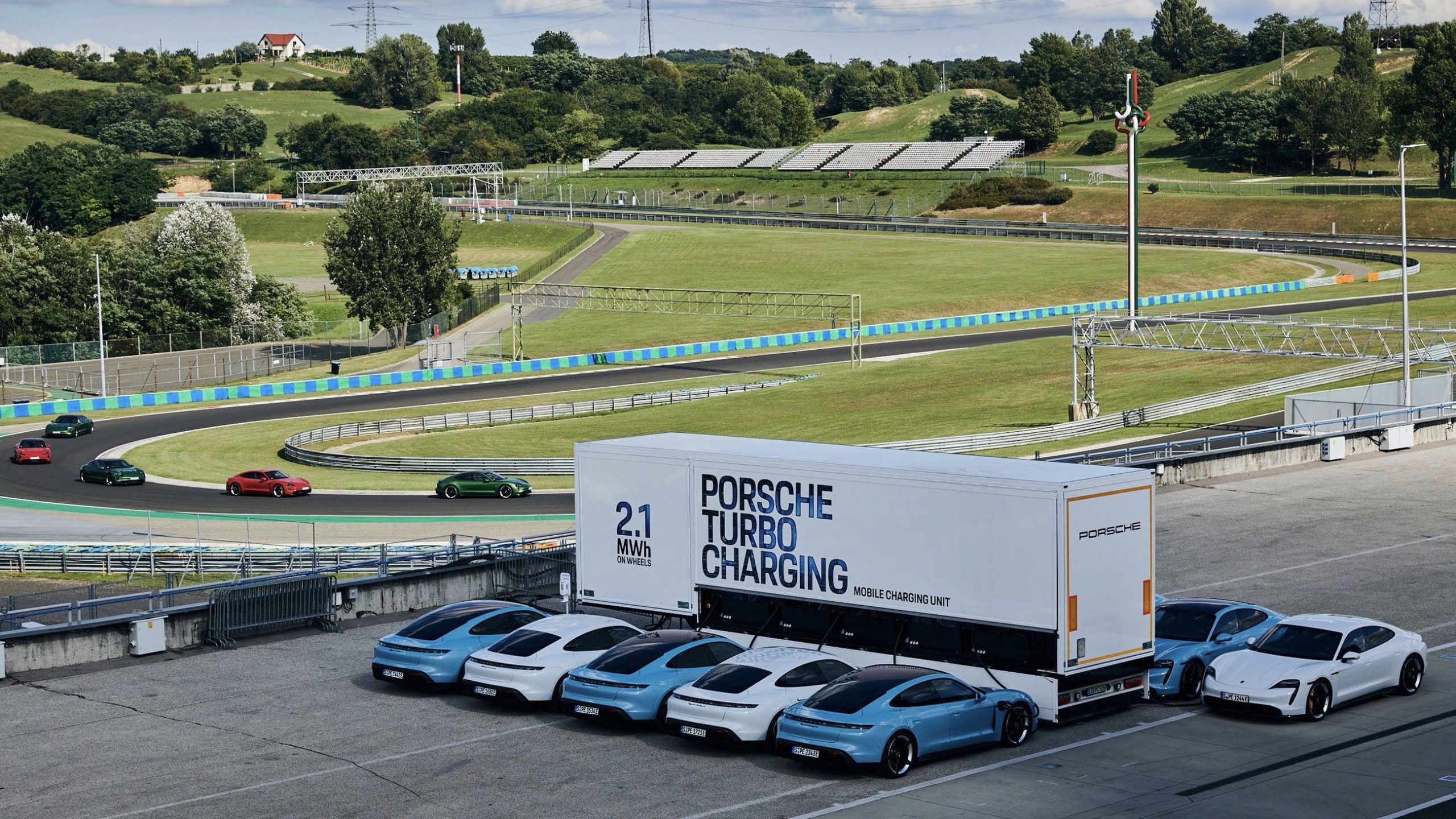 Porsche launches mobile charging trucks that can charge up to 10 vehicles at a time.