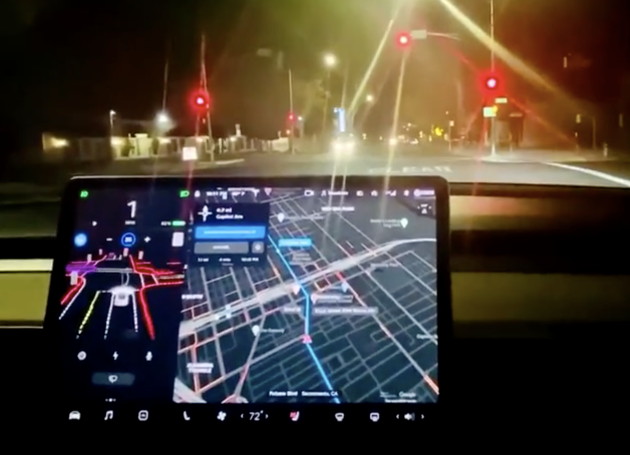 Active avoidance of vehicles is possible during turns, as demonstrated in the Tesla FSD beta version video.