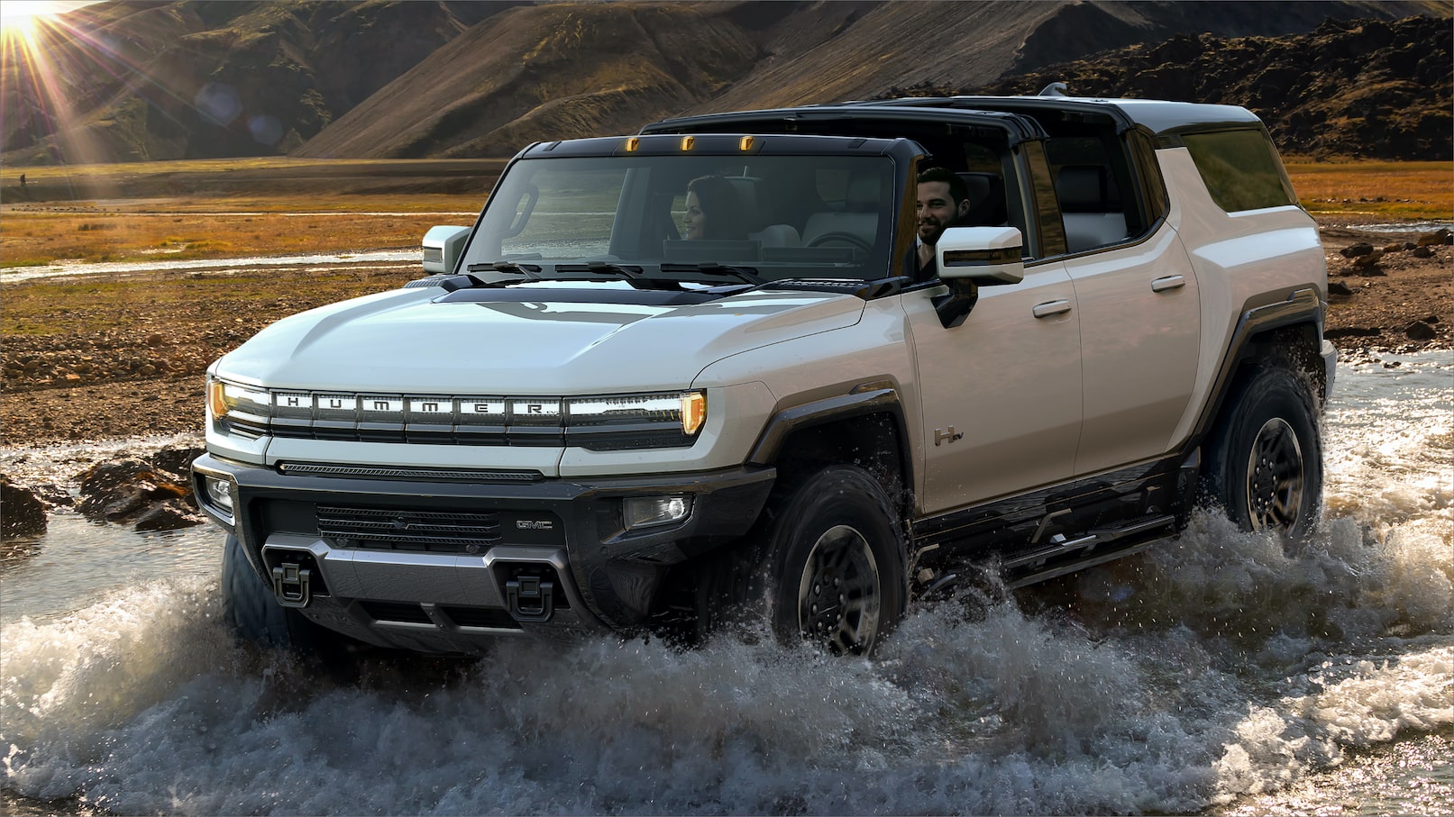 Hummer electric SUV unveiled with fastest 0-60mph in 3.5 seconds, currently sold out for reservations.
