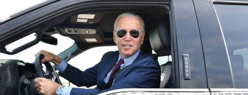 Did Biden test drive Ford's all-electric pickup truck F-150, and is the new recipe no longer a secret?