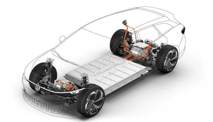 MEB's minimalistic infotainment system.