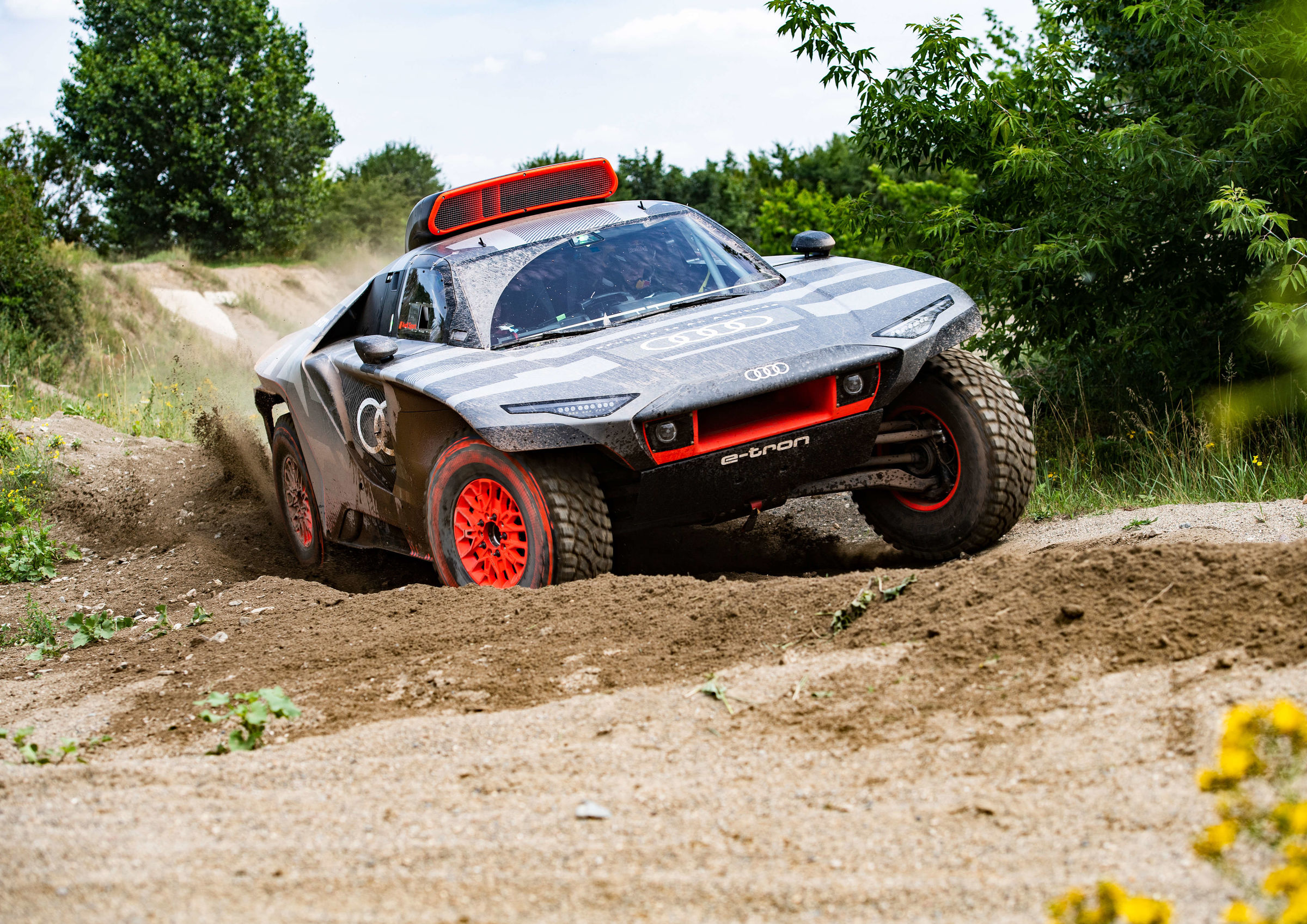 To enhance its reputation? Audi RS Q e-tron is heading to Dakar.